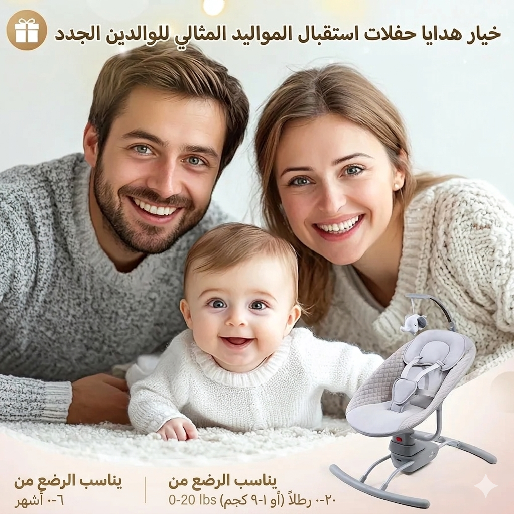 أرجوحة ذكية لراحة الام والطفل