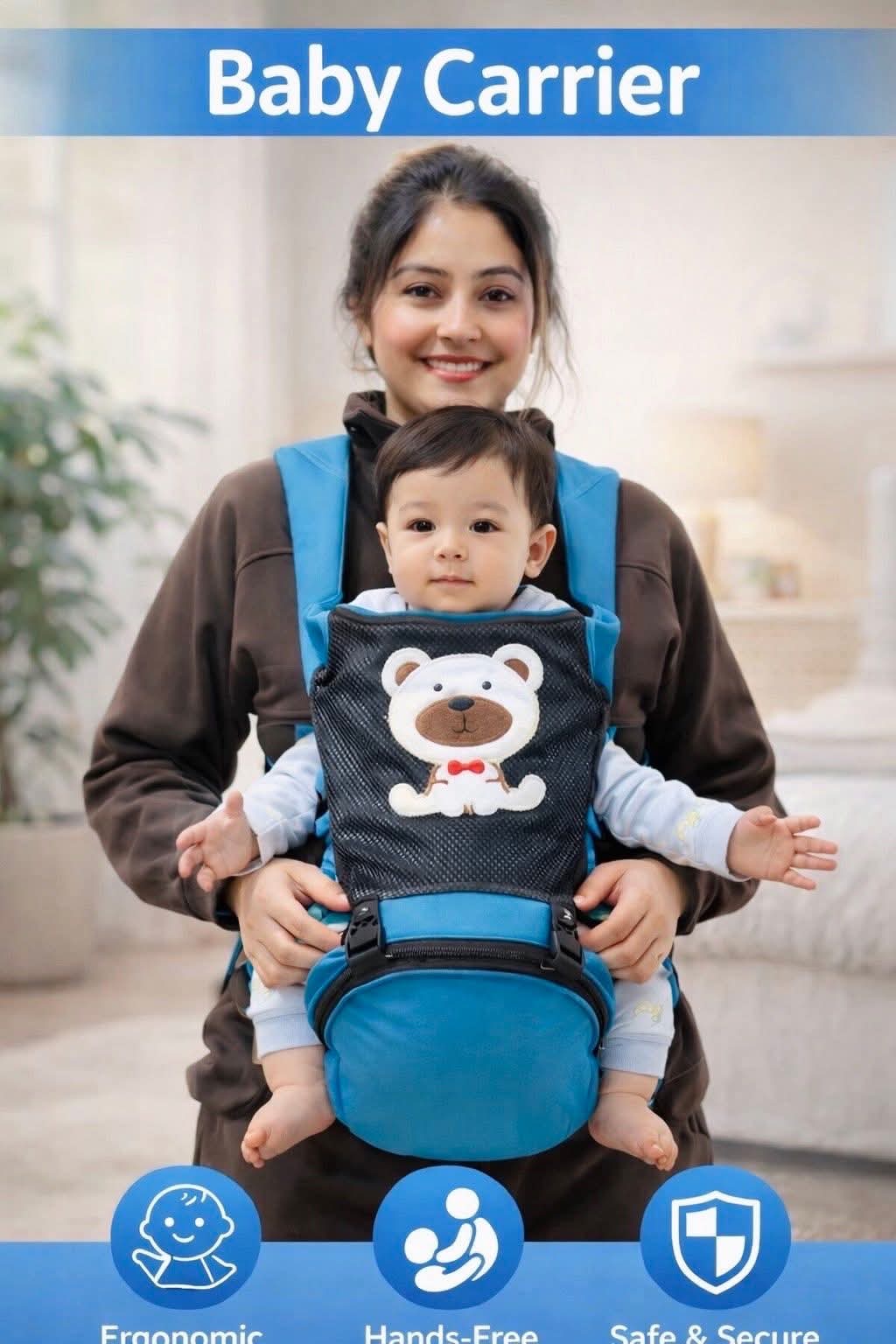 حمال الأطفال مع قاعدة جلوس