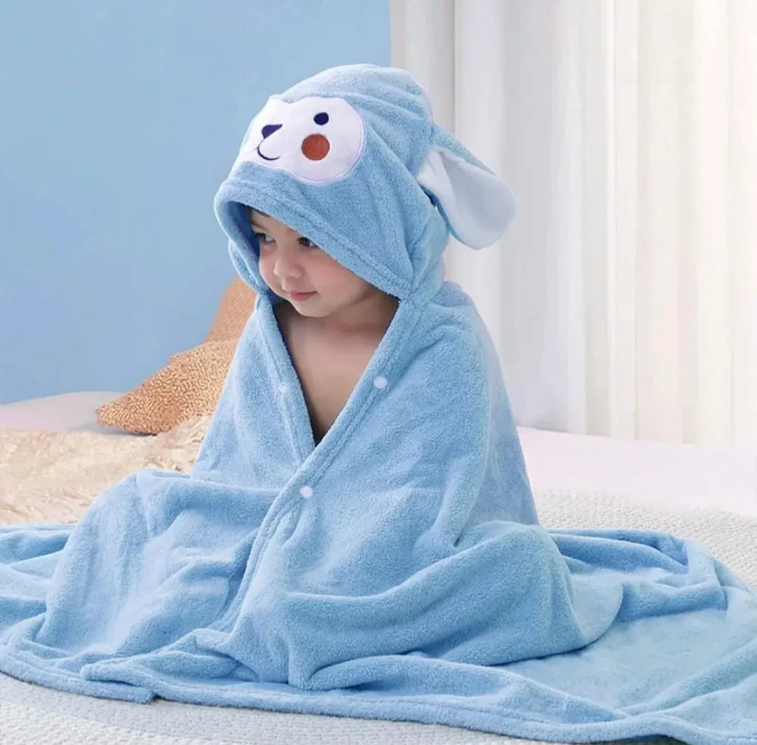 منشفة مع غطاء رأس للأطفال