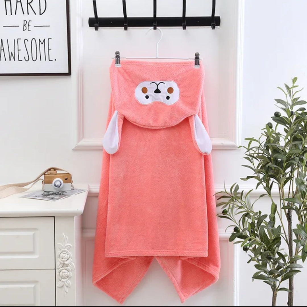 منشفة مع غطاء رأس للأطفال