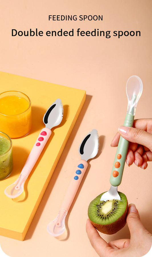 ملعقة سيليكون وكشط الفواكة